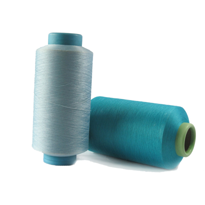 环保色纺涤锦复合丝-超细纤维纱线蓝色